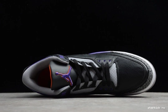 3 Court Black Jordan Purple Air Retro CT8532-050 CT8532-050 1018